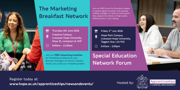 Upcoming professional events at Liverpool Hope University