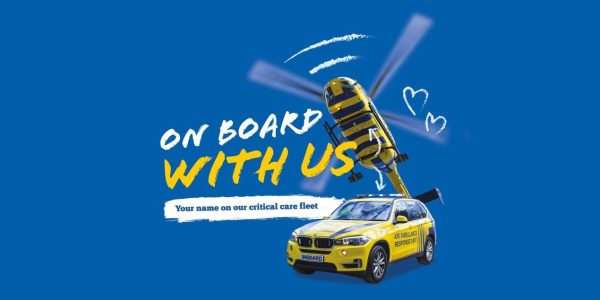 North West Air Ambulance Charity launches first ever “On Board With Us” campaign